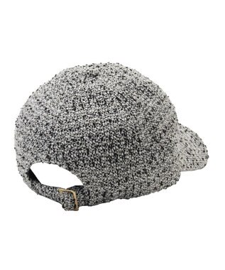 MOONBAT PAUL&JOE ACCESSOIRES(ポール&ジョー)ツイード キャップ 帽子 ネコチャーム付 UVカット ブラック