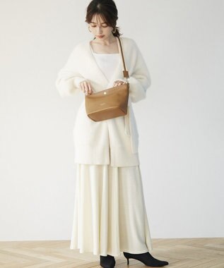 TOPKAPI 【TREASURE TOPKAPI】ソフトシュリンク テープ コンビ レザー ミニショルダーバッグ ブラウン