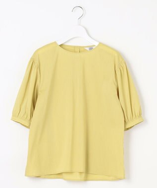 J.PRESS LADIES L 【WEB限定カラーあり・洗える】ラミーポプリン ボリュームスリーブ ブラウス イエロー系