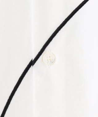 JOSEPH HOMME アートワークシャツ　バンドカラー ホワイト系