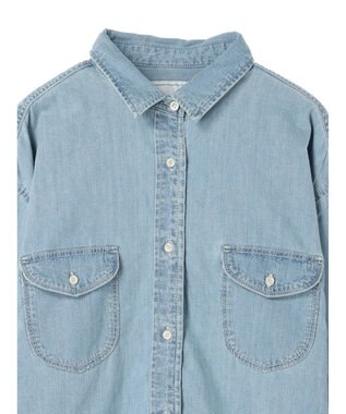 AMERICAN HOLIC Ｗポケットデニムシャツ Indigo