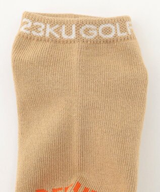 23区GOLF 【MEN】グラフィック アンクルソックス ベージュ系