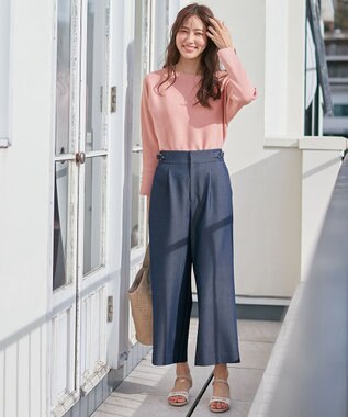 ANY SIS S 【洗える】ドルマンスリーブ ニット シェルピンク