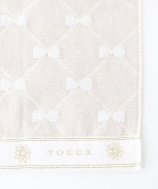 TOCCA 【TOWEL COLLECTION】CHECKER RIBBON TOWELCHIEF タオルチーフ グレー系