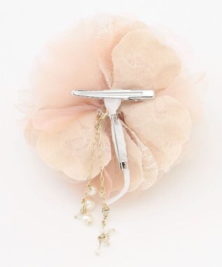 ANY SIS 【チャーム付き】エアリーフラワー コサージュ ピンク