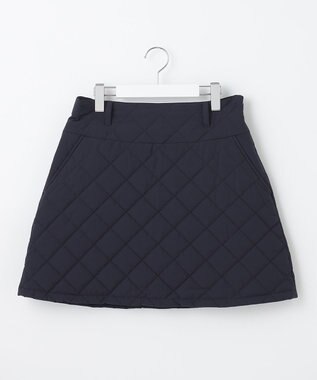 23区GOLF レディな防寒アイテム【WOMEN】ダイヤキルト 中綿スカート 保温性◎寒い朝に最適 ネイビー系
