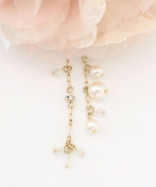 ANY SIS 【チャーム付き】エアリーフラワー コサージュ ピンク