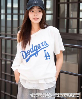 WEGO 別注MLBオフショルビッグT 柄1