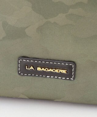 LA BAGAGERIE シャドージャカード リュックサック グレージュ