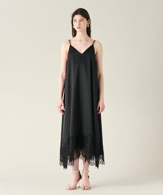 GRACE CONTINENTAL レースコンビ2wayキャミワンピース ブラック