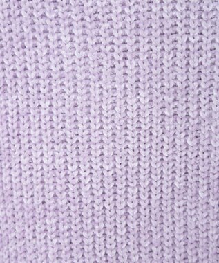 earth music&ecology シャイニーベロアチュニック Lavender