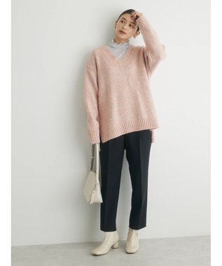 Green Parks きれいシルエットパンツ Black