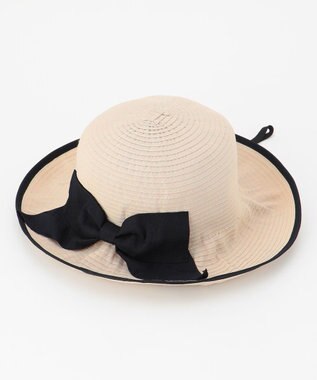 ANY SIS 【洗える】グログランリボン ハット ライトベージュ