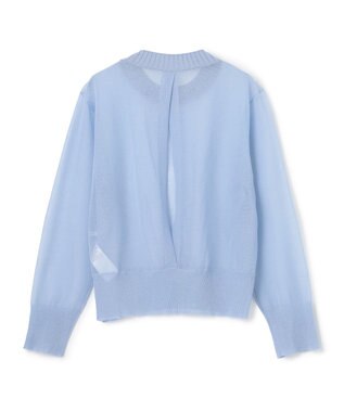 BEIGE， PYRRHOT / シアーコンビ バックスリットプルオーバー Sax