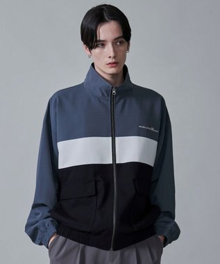 WEGO TRスタンドブルゾン サックス