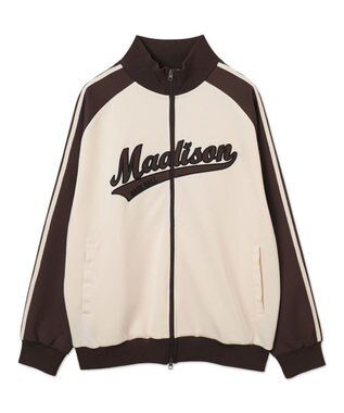 WEGO 【ユニセックス着用ITEM】ラグランライントラックジャケット ブラウン