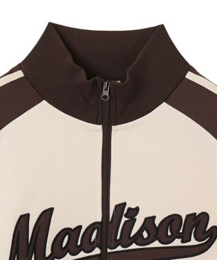 WEGO 【ユニセックス着用ITEM】ラグランライントラックジャケット ブラウン