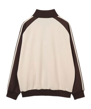 WEGO 【ユニセックス着用ITEM】ラグランライントラックジャケット ブラウン