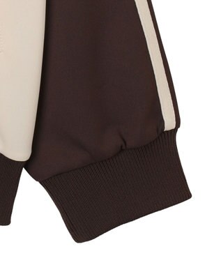 WEGO 【ユニセックス着用ITEM】ラグランライントラックジャケット ブラウン