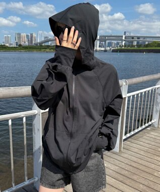 WEGO 【UVカット/吸水速乾】ラッシュガードパーカー ブラック