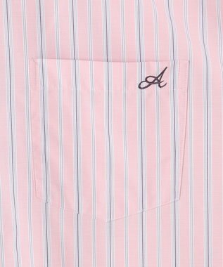 ANY オーバーサイズシャツ ピンクストライプ