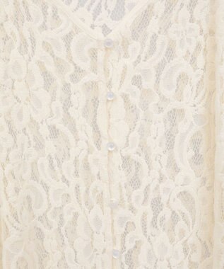 earth music&ecology 起毛レースレイヤードキャミワンピース Ivory