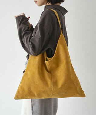 russet 【2025AW新作】本革スエードワンショルダーバッグ(CE-1583) Yellow