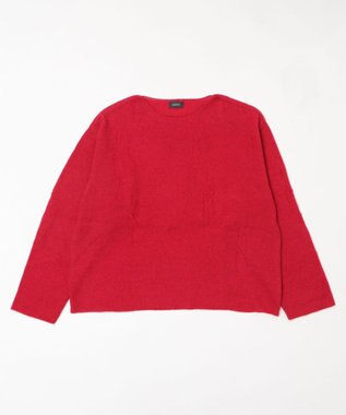 WEGO ダブルガーゼダメージプルオーバー レッド