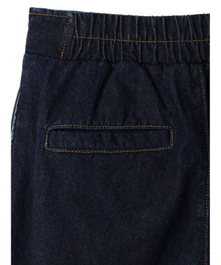 earth music&ecology ボタンフライワイドデニムパンツ Indigo