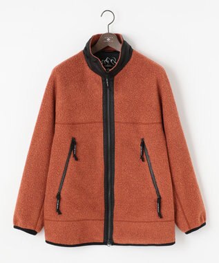 JOSEPH ABBOUD MOUNTAIN 【UNISEX】サスティナブル ボアブルゾン オレンジ系