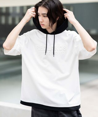 WEGO 【接触冷感/ユニセックス着用ITEM】エンボスロゴグラフィックTPK（SS） ホワイト