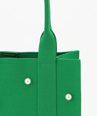 TOCCA 【ヨンア×大人百花×TOCCAコラボ】【A4サイズ対応】RHYTHM OF PEARL KNITBAG ニットバッグ グリーン系