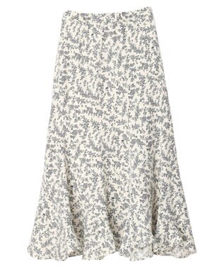 earth music&ecology エアリーエスカルゴスカート Flower