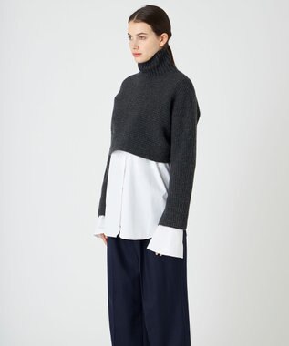 BEIGE， LA BAUME / ショートニット C.Gray