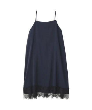 YECCA VECCA レースサテンキャミチュニック Navy