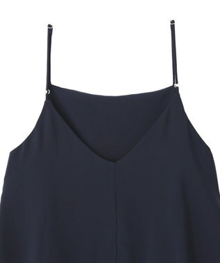 YECCA VECCA レースサテンキャミチュニック Navy