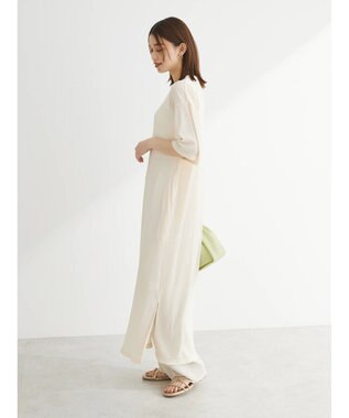 Green Parks ・ＳＵＧＡＲ　ＳＰＯＯＮ　シアープリーツワンピース Ivory