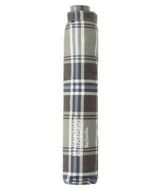 MOONBAT 【超軽量】マッキントッシュ フィロソフィー 折りたたみ傘 Barbrella チェック 55cm UV モカブラウン