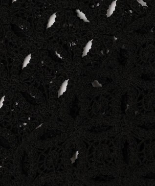 UNFILO 【前後着用可能】ラッセルレース 2WAYプルオーバー ブラック