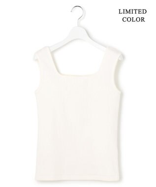 ICB L 【WEB限定カラーあり】 ブロードステッチリブ タンクトップ オフホワイト［WEB限定］