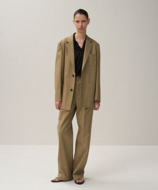 ATON ORGANIC COTTON TWILL | テーラードジャケット BEIGE