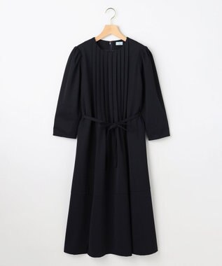 組曲 L 【KUMIKYOKU NAVY】フロントタックドレス ネイビー系
