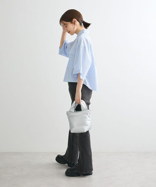 Green Parks ５分袖ショートシャツ Blue