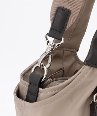 Y'SACCS ふんわりラウンド2WAYトート Mサイズ グレージュ