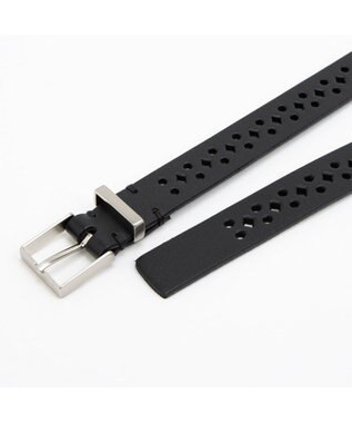 UNBILLION カカトゥ kakatoo / 牛革パンチングベルト ブラック