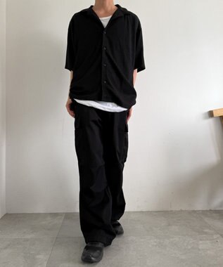 WEGO アンサンブルサッカーシャツ(SS) ブラック