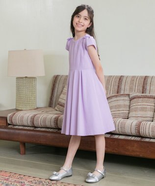 組曲 KIDS 【110-140㎝】ソロナタック ワンピース ラベンダー系