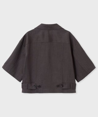 Paul Smith レーヨンリネン パッチポケット ブルゾン ダークブラウン