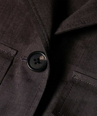 Paul Smith レーヨンリネン パッチポケット ブルゾン ダークブラウン