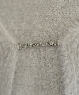earth music&ecology SET2点チャーム付きシャギーニット＋インナー Light Gray